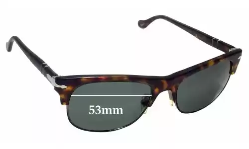 Sunglass Fix Verres de Remplacement pour Persol 3034-S - 53mm Wide Sunglass Fix Verres de Remplacement pour Persol 3034-S - 53mm Wide