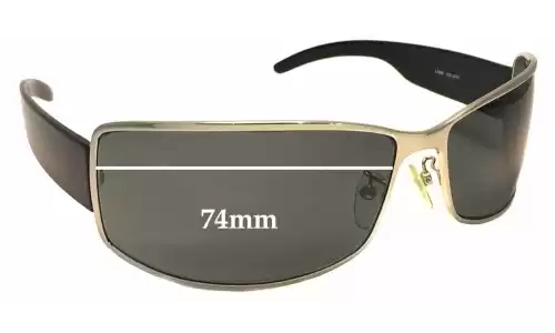 Sunglass Fix Lentilles de Remplacement pour Police S8095 - 73mm Wide Police S8095 Lentilles de Remplacement 73mm wide