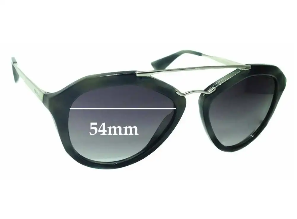 Sunglass Fix Verres de Remplacement pour Prada SPR12Q & PR12QS - 54mm Wide Sunglass Fix Verres de Remplacement pour Prada SPR12Q & PR12QS - 54mm Wide