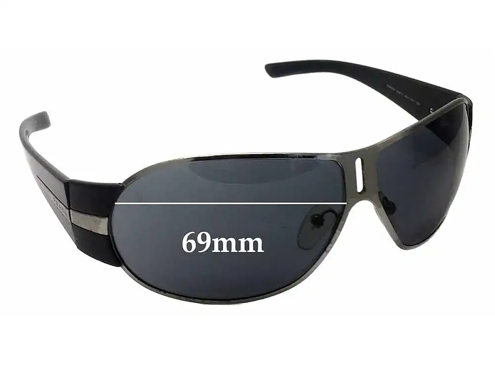 Sunglass Fix Verres de Remplacement pour Prada SPR60H & PR60HS - 69mm Wide Sunglass Fix Verres de Remplacement pour Prada SPR60H & PR60HS - 69mm Wide