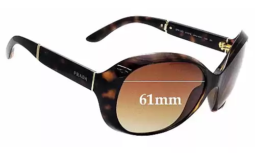 Sunglass Fix Verres de Remplacement pour Prada SPR12O - 61mm Wide Sunglass Fix Verres de Remplacement pour Prada SPR12O - 61mm Wide