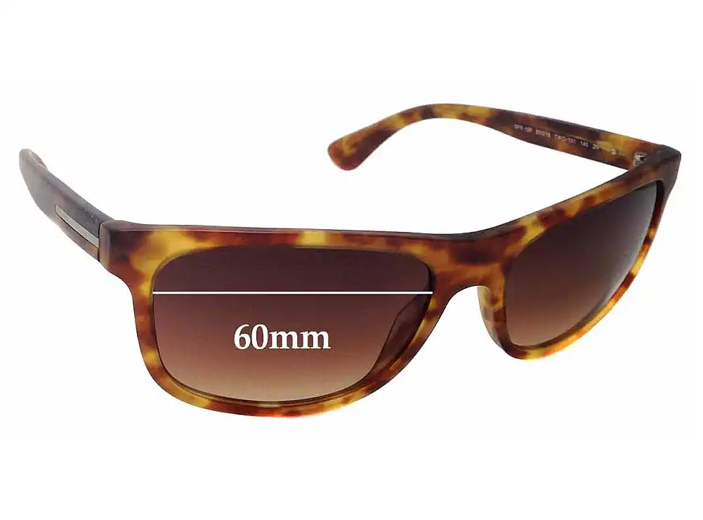 Sunglass Fix Verres de Remplacement pour Prada SPR15R - 60mm Wide Sunglass Fix Verres de Remplacement pour Prada SPR15R - 60mm Wide