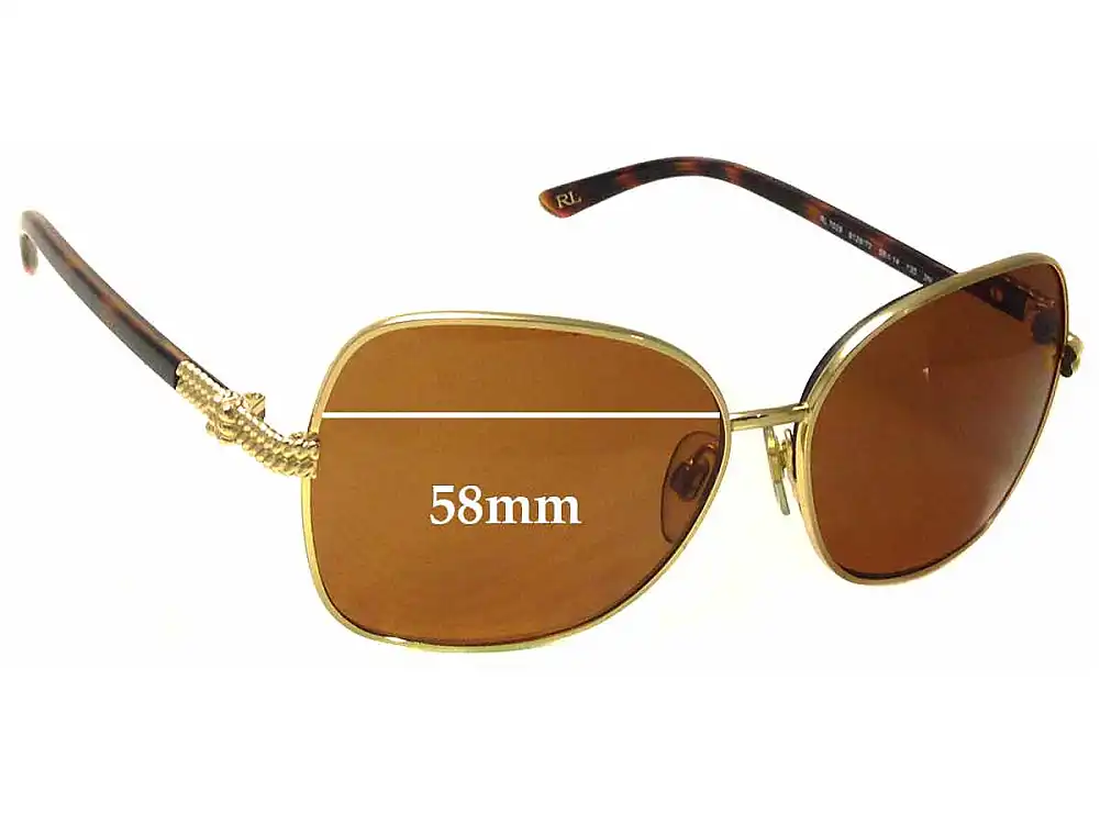 Sunglass Fix Lentilles de Remplacement pour Polo RL 7028 - 58mm Wide Sunglass Fix Lentilles de Remplacement pour Polo RL 7028 - 58mm Wide