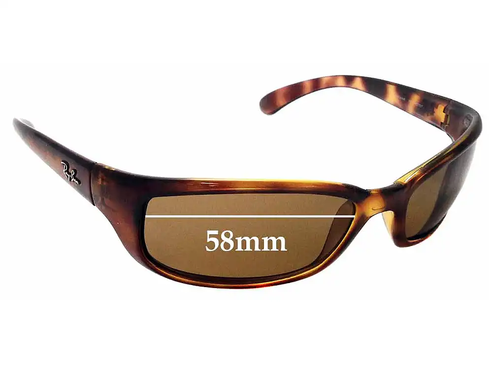 Sunglass Fix Lentilles de Remplacement pour Ray-Ban RAJ1554AA - 58mm Wide Sunglass Fix Lentilles de Remplacement pour Ray-Ban RAJ1554AA - 58mm Wide