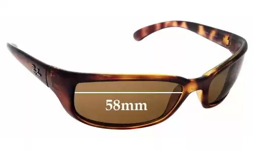 Sunglass Fix Lentilles de Remplacement pour Ray-Ban RAJ1554AA - 58mm Wide Ray-Ban RAJ1554AA Lentilles de Remplacement 58mm wide