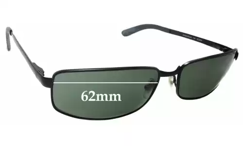 Sunglass Fix Lentilles de Remplacement pour Ray-Ban RAM2062AA - 62mm Wide Ray-Ban RAM2062AA Lentilles de Remplacement 62mm wide