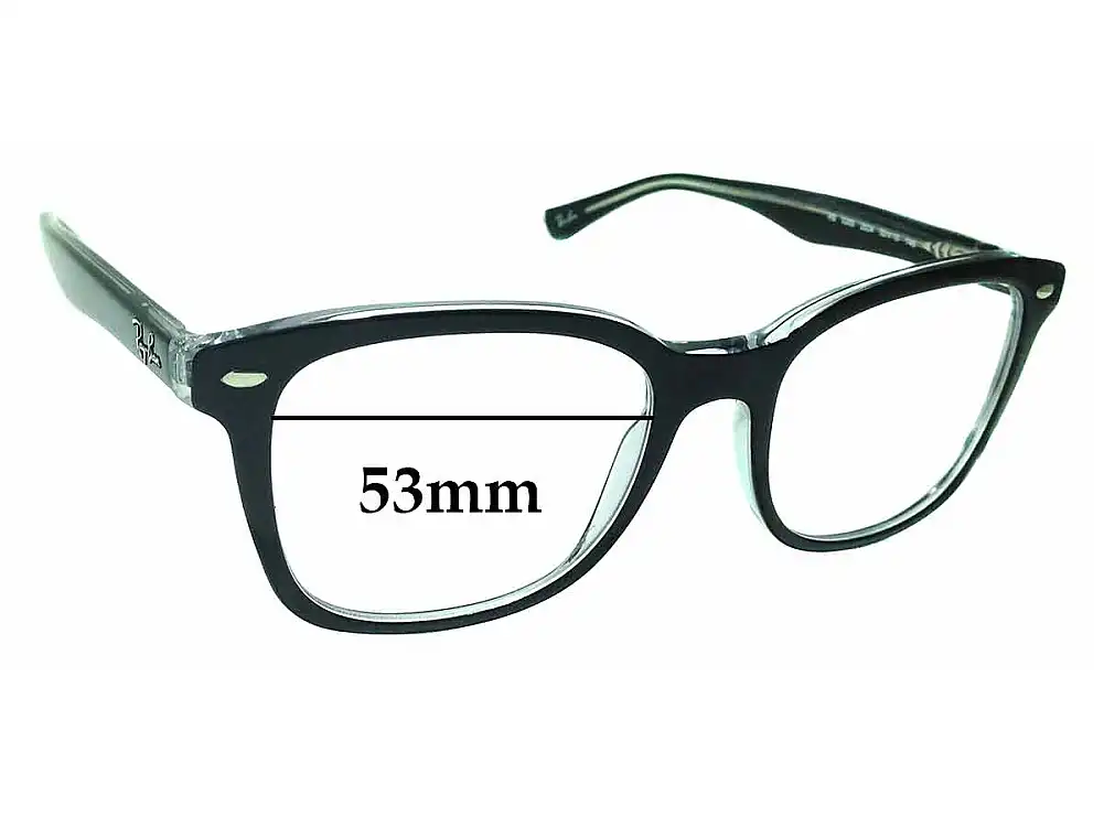 Sunglass Fix Verres de Remplacement pour Ray-Ban RB5285 - 53mm Wide Sunglass Fix Verres de Remplacement pour Ray-Ban RB5285 - 53mm Wide