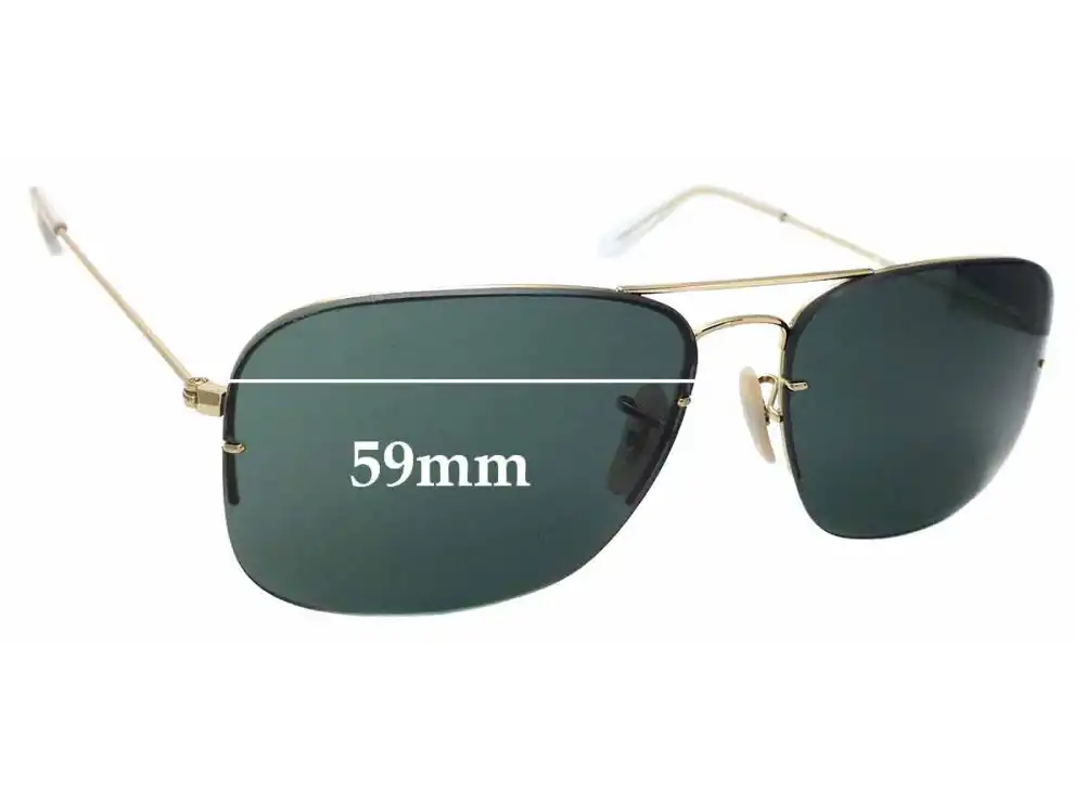 Sunglass Fix Verres de Remplacement pour Ray-Ban RB3482 Flipout - 59mm Wide Sunglass Fix Verres de Remplacement pour Ray-Ban RB3482 Flipout - 59mm Wide