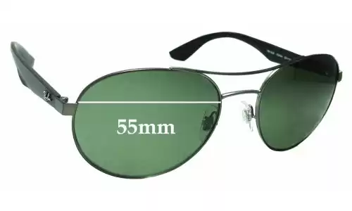 Sunglass Fix Verres de Remplacement pour Ray-Ban RB3536 - 55mm Wide Sunglass Fix Verres de Remplacement pour Ray-Ban RB3536 - 55mm Wide