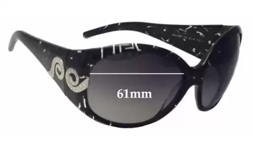 Sunglass Fix Verres de Remplacement pour Roberto Cavalli Steno 389S - 61mm Wide Sunglass Fix Verres de Remplacement pour Roberto Cavalli Steno 389S - 61mm Wide