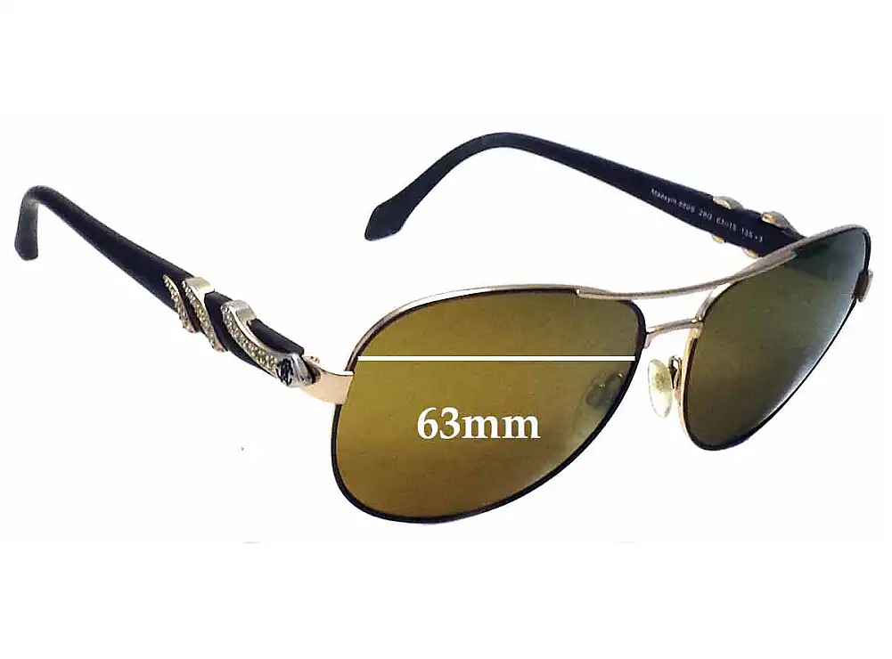 Sunglass Fix Verres de Remplacement pour Roberto Cavalli Maasym 880S - 63mm Wide Sunglass Fix Verres de Remplacement pour Roberto Cavalli Maasym 880S - 63mm Wide