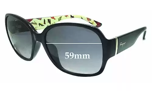 Sunglass Fix Verres de Remplacement pour Salvatore Ferragamo SF603S - 59mm Wide Sunglass Fix Verres de Remplacement pour Salvatore Ferragamo SF603S - 59mm Wide