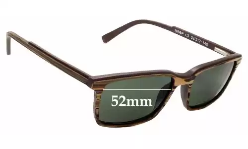 Sunglass Fix Verres de Remplacement pour Shout! 16S6P - 52mm Wide Sunglass Fix Verres de Remplacement pour Shout! 16S6P - 52mm Wide