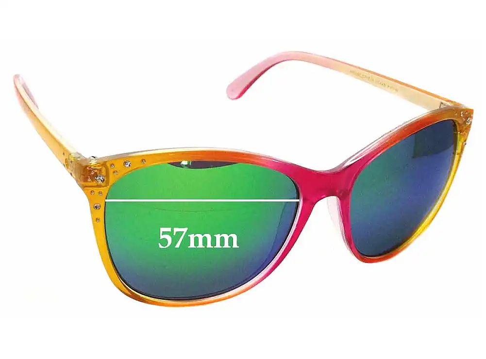 Sunglass Fix Verres de Remplacement pour Steve Madden S5449 - 57mm Wide Sunglass Fix Verres de Remplacement pour Steve Madden S5449 - 57mm Wide