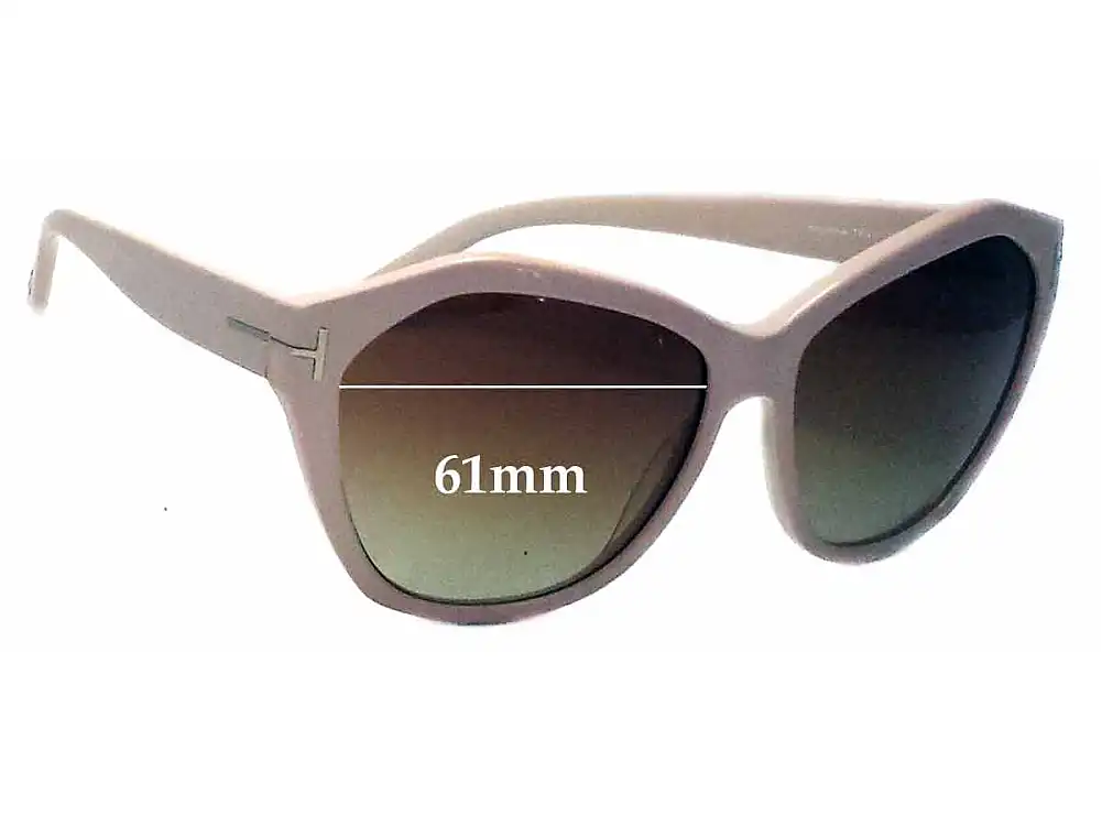 Sunglass Fix Verres de Remplacement pour Tom Ford Angelina TF317 - 61mm Wide Sunglass Fix Verres de Remplacement pour Tom Ford Angelina TF317 - 61mm Wide