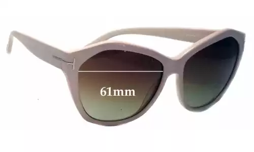 Sunglass Fix Verres de Remplacement pour Tom Ford Angelina TF317 - 61mm Wide Sunglass Fix Verres de Remplacement pour Tom Ford Angelina TF317 - 61mm Wide