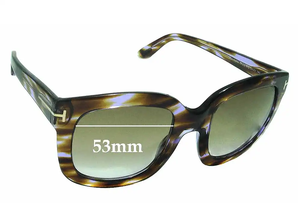 Sunglass Fix Lentilles de Remplacement pour Tom Ford Christophe TF279 - 53mm Wide Sunglass Fix Lentilles de Remplacement pour Tom Ford Christophe TF279 - 53mm Wide