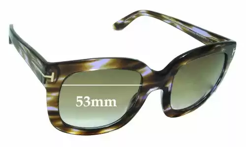 Sunglass Fix Lentilles de Remplacement pour Tom Ford Christophe TF279 - 53mm Wide Tom Ford Christophe TF279 Lentilles de Remplacement 53mm wide