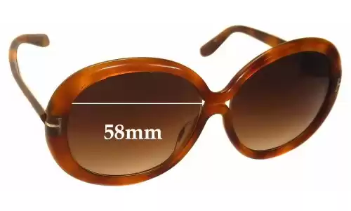 Sunglass Fix Lentilles de Remplacement pour Tom Ford Gisella TF388 - 58mm Wide Tom Ford Gisella TF388 Lentilles de Remplacement 58mm wide