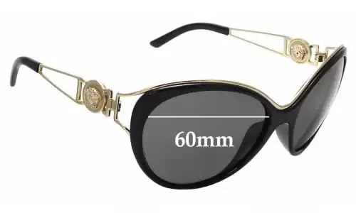 Sunglass Fix Verres de Remplacement pour Versace MOD 4233 - 60mm Wide Sunglass Fix Verres de Remplacement pour Versace MOD 4233 - 60mm Wide