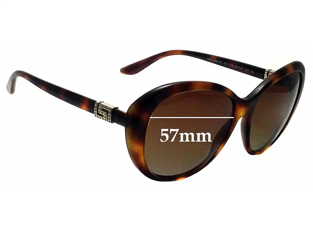 Sunglass Fix Verres de Remplacement pour Versace MOD 4324-B - 57mm Wide Sunglass Fix Verres de Remplacement pour Versace MOD 4324-B - 57mm Wide