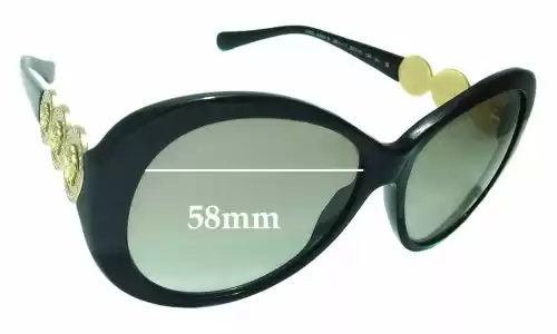 Sunglass Fix Verres de Remplacement pour Versace MOD 4256-B - 58mm Wide Sunglass Fix Verres de Remplacement pour Versace MOD 4256-B - 58mm Wide