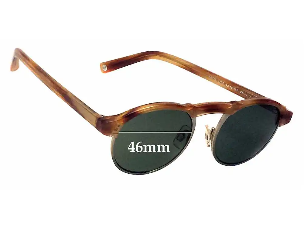 Sunglass Fix Verres de Remplacement pour Warby Parker Bates - 46mm Wide Sunglass Fix Verres de Remplacement pour Warby Parker Bates - 46mm Wide