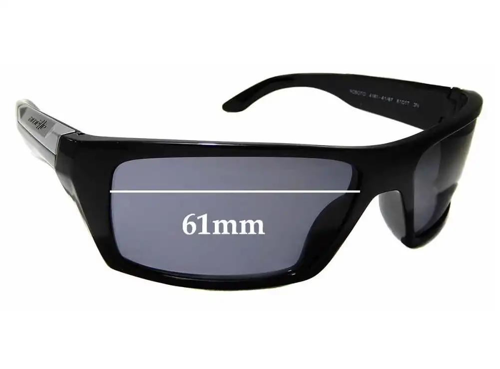 Sunglass Fix Lentilles de Remplacement pour Arnette Roboto AN4181 - 61mm Wide Sunglass Fix Lentilles de Remplacement pour Arnette Roboto AN4181 - 61mm Wide