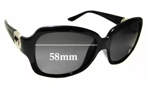 Sunglass Fix Verres de Remplacement pour Bvlgari 8110-B - 58mm Wide Sunglass Fix Verres de Remplacement pour Bvlgari 8110-B - 58mm Wide