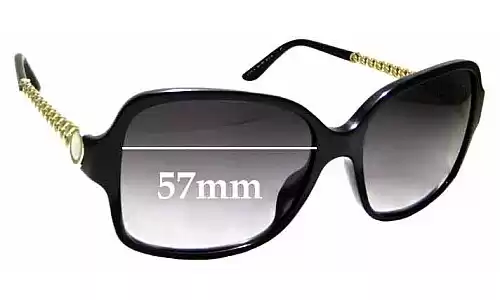 Sunglass Fix Verres de Remplacement pour Bvlgari 8125-H - 57mm Wide Sunglass Fix Verres de Remplacement pour Bvlgari 8125-H - 57mm Wide