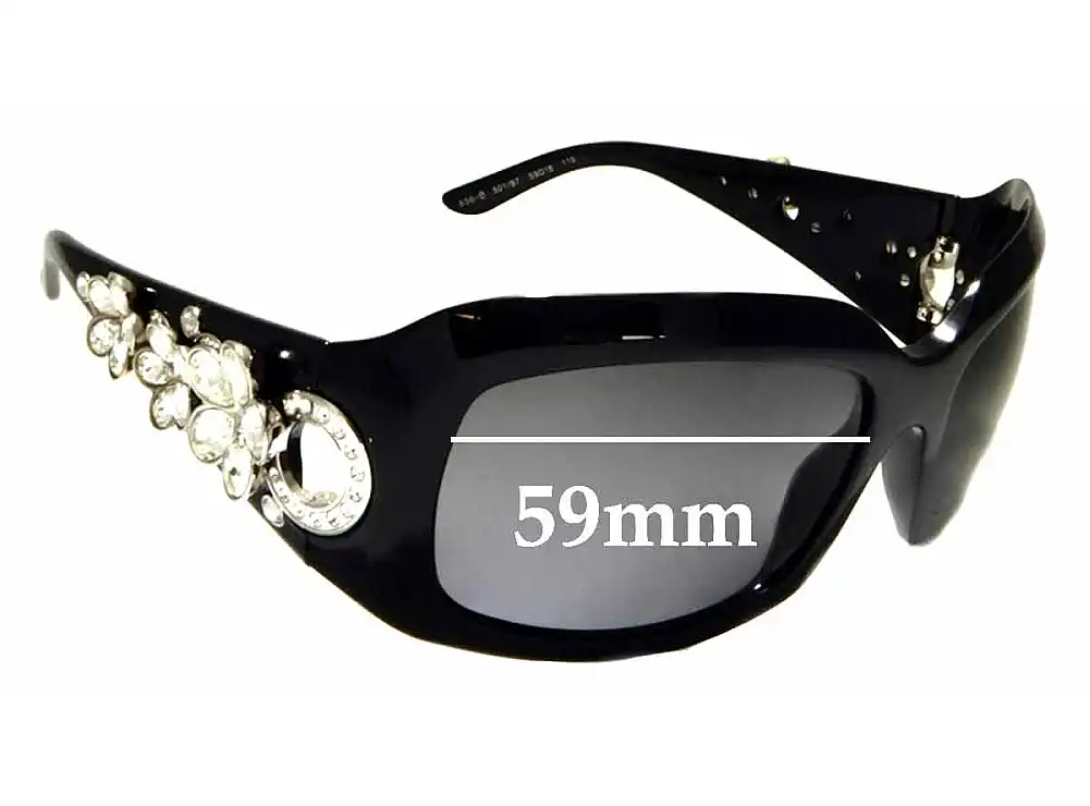 Sunglass Fix Verres de Remplacement pour Bvlgari 856-B - 59mm Wide Sunglass Fix Verres de Remplacement pour Bvlgari 856-B - 59mm Wide