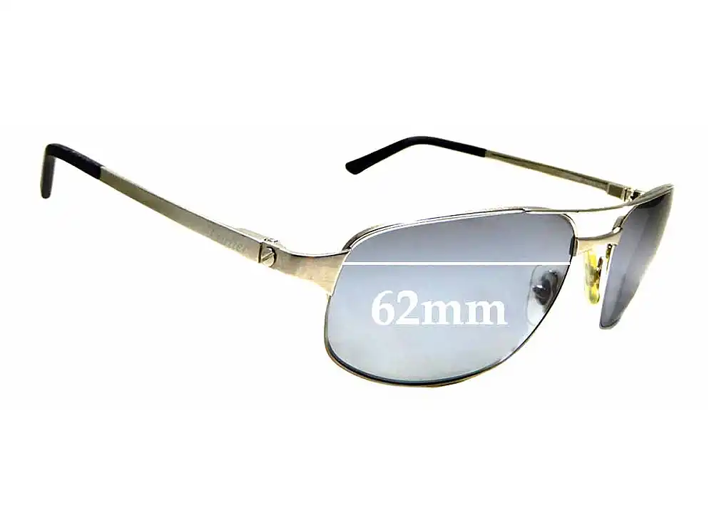 Sunglass Fix Verres de Remplacement pour Cartier 3598246 - 62mm Wide Sunglass Fix Verres de Remplacement pour Cartier 3598246 - 62mm Wide