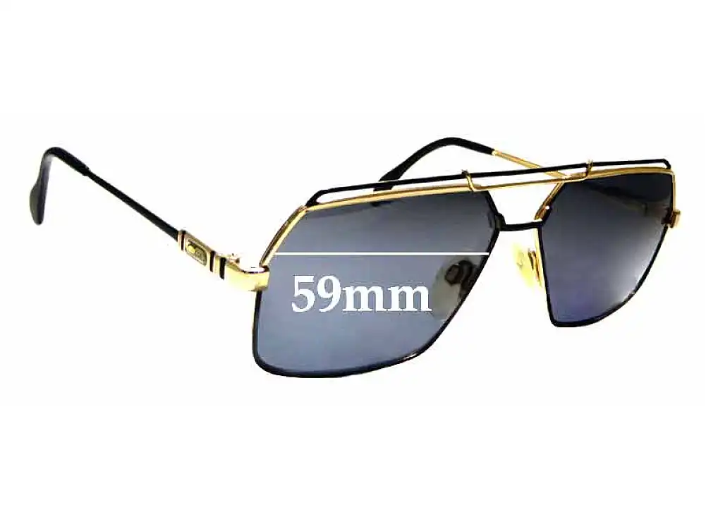 Sunglass Fix Lentilles de Remplacement pour Cazal MOD 734 - 59mm Wide Sunglass Fix Lentilles de Remplacement pour Cazal MOD 734 - 59mm Wide
