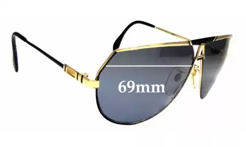 Sunglass Fix Verres de Remplacement pour Cazal MOD 953 - 69mm Wide Sunglass Fix Verres de Remplacement pour Cazal MOD 953 - 69mm Wide