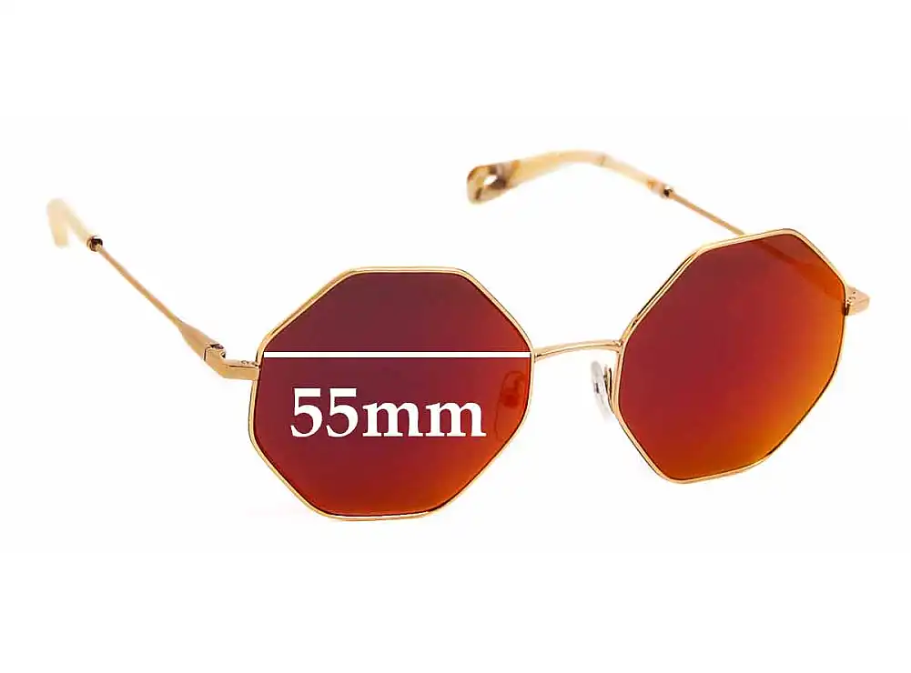 Sunglass Fix Verres de Remplacement pour Chloe CE 2134S - 55mm Wide Sunglass Fix Verres de Remplacement pour Chloe CE 2134S - 55mm Wide