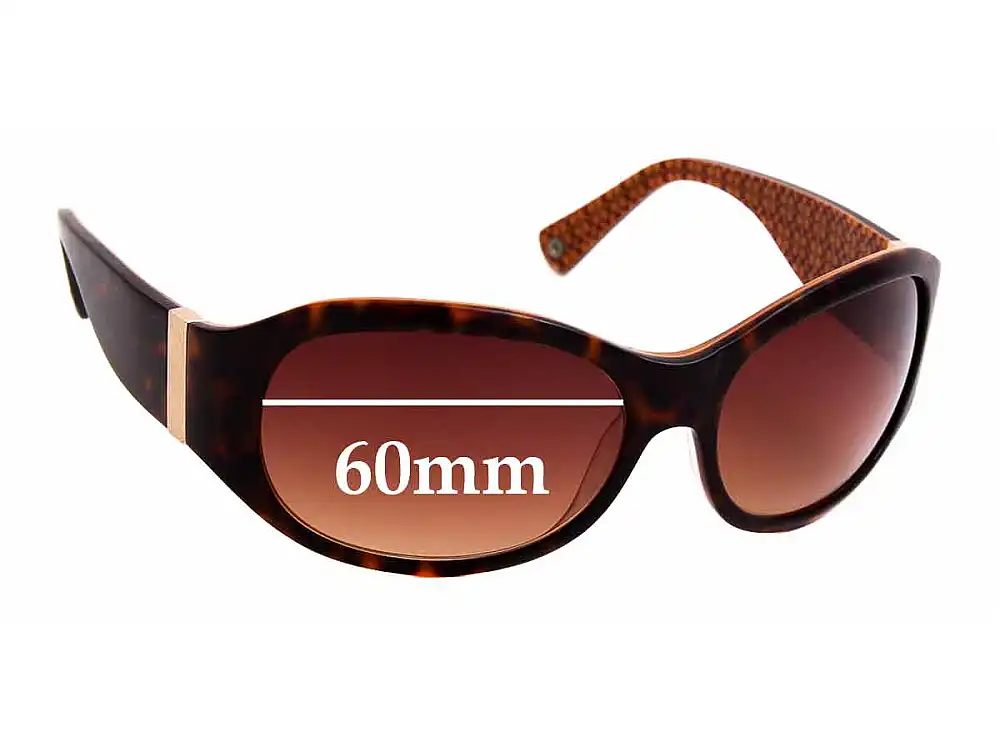 Sunglass Fix Verres de Remplacement pour Coach S442 Lauren - 60mm Wide Sunglass Fix Verres de Remplacement pour Coach S442 Lauren - 60mm Wide