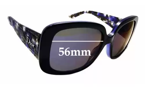 Sunglass Fix Verres de Remplacement pour Christian Dior Lady Lady 1 - 56mm Wide Sunglass Fix Verres de Remplacement pour Christian Dior Lady Lady 1 - 56mm Wide