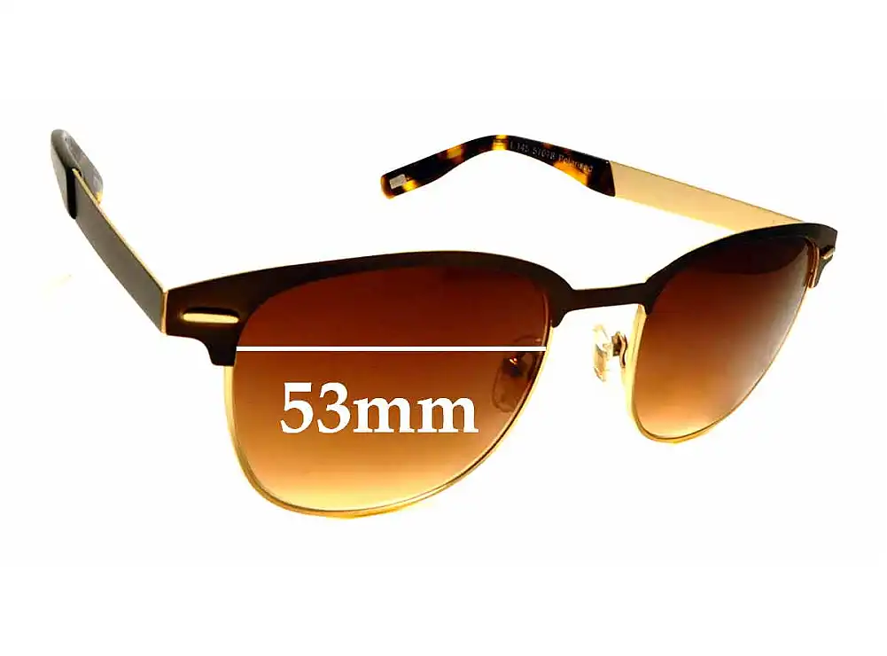 Sunglass Fix Verres de Remplacement pour Dirty Dog Panda Face - 53mm Wide Sunglass Fix Verres de Remplacement pour Dirty Dog Panda Face - 53mm Wide