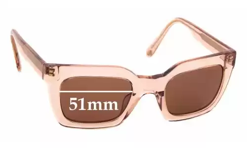 Sunglass Fix Verres de Remplacement pour Ellery Sun Rx 09 - 51mm Wide Sunglass Fix Verres de Remplacement pour Ellery Sun Rx 09 - 51mm Wide
