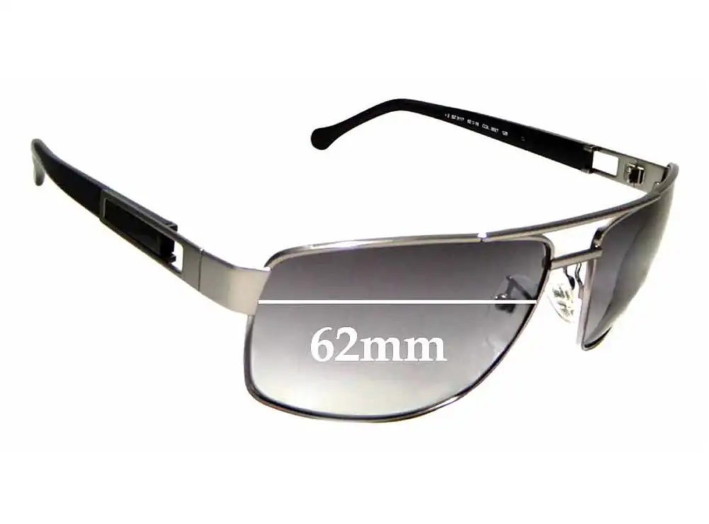 Sunglass Fix Verres de Remplacement pour Ermenegildo Zegna SZ 3117 - 62mm Wide Sunglass Fix Verres de Remplacement pour Ermenegildo Zegna SZ 3117 - 62mm Wide