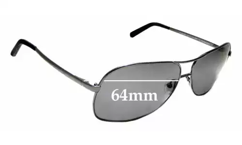 Sunglass Fix Verres de Remplacement pour Ermenegildo Zegna SZ 3126V - 64mm Wide Sunglass Fix Verres de Remplacement pour Ermenegildo Zegna SZ 3126V - 64mm Wide