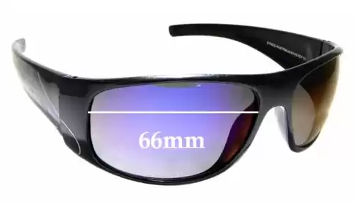Sunglass Fix Verres de Remplacement pour Eyres Australia Safety 614 - 66mm Wide Sunglass Fix Verres de Remplacement pour Eyres Australia Safety 614 - 66mm Wide