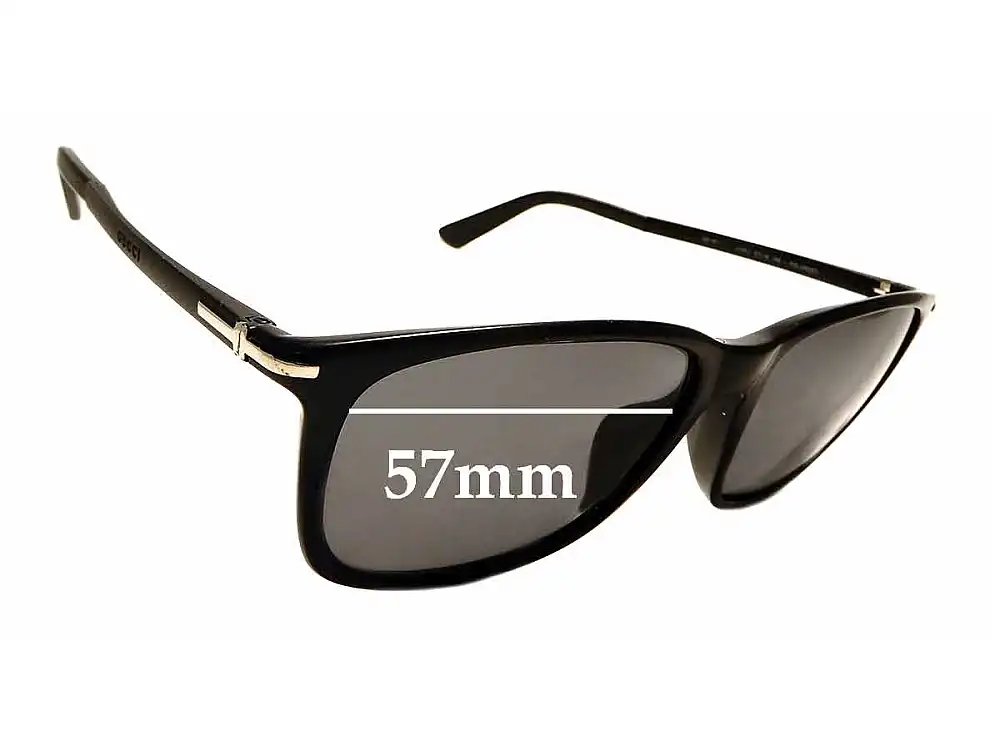 Sunglass Fix Verres de Remplacement pour Gucci GG1107/F/S - 57mm Wide Sunglass Fix Verres de Remplacement pour Gucci GG1107/F/S - 57mm Wide