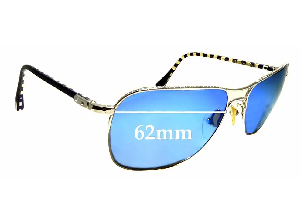 Sunglass Fix Lentilles de Remplacement pour Louis Vuitton Z0066U - 62mm Wide Sunglass Fix Lentilles de Remplacement pour Louis Vuitton Z0066U - 62mm Wide