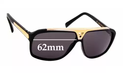 Sunglass Fix Verres de Remplacement pour Louis Vuitton Z0350W - 62mm Wide Sunglass Fix Verres de Remplacement pour Louis Vuitton Z0350W - 62mm Wide