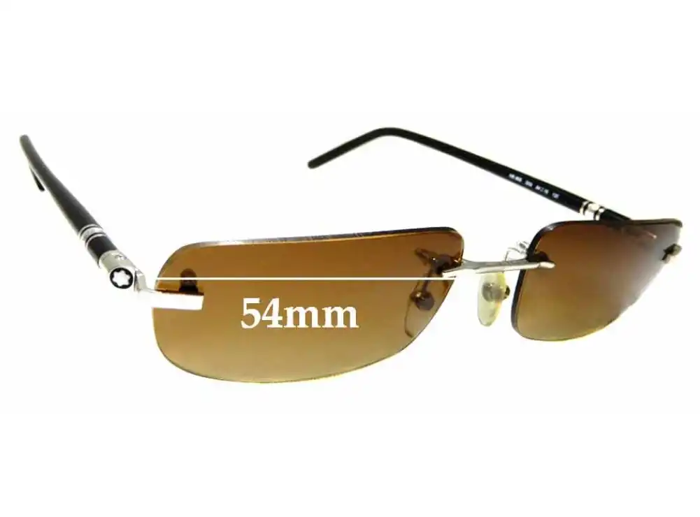 Sunglass Fix Verres de Remplacement pour Montblanc MB 86S - 54mm Wide Sunglass Fix Verres de Remplacement pour Montblanc MB 86S - 54mm Wide