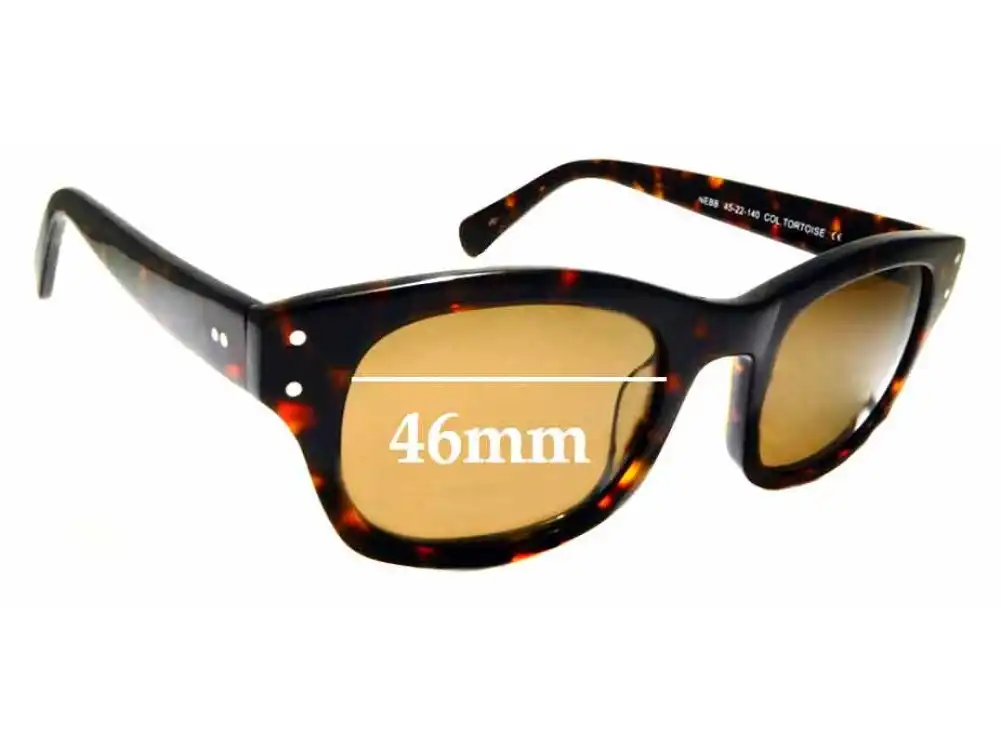 Sunglass Fix Lentilles de Remplacement pour Moscot Nebb - 46mm Wide Sunglass Fix Lentilles de Remplacement pour Moscot Nebb - 46mm Wide