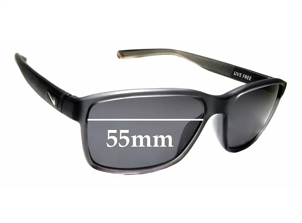 Sunglass Fix Verres de Remplacement pour Nike 7092 Live Free - 55mm Wide Sunglass Fix Verres de Remplacement pour Nike 7092 Live Free - 55mm Wide