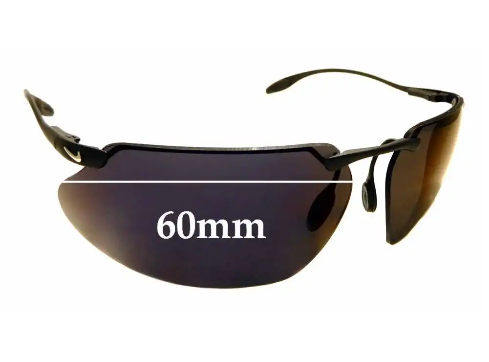 Sunglass Fix Verres de Remplacement pour Nike EG0035 Hyperion/P II - 60mm Wide Sunglass Fix Verres de Remplacement pour Nike EG0035 Hyperion/P II - 60mm Wide