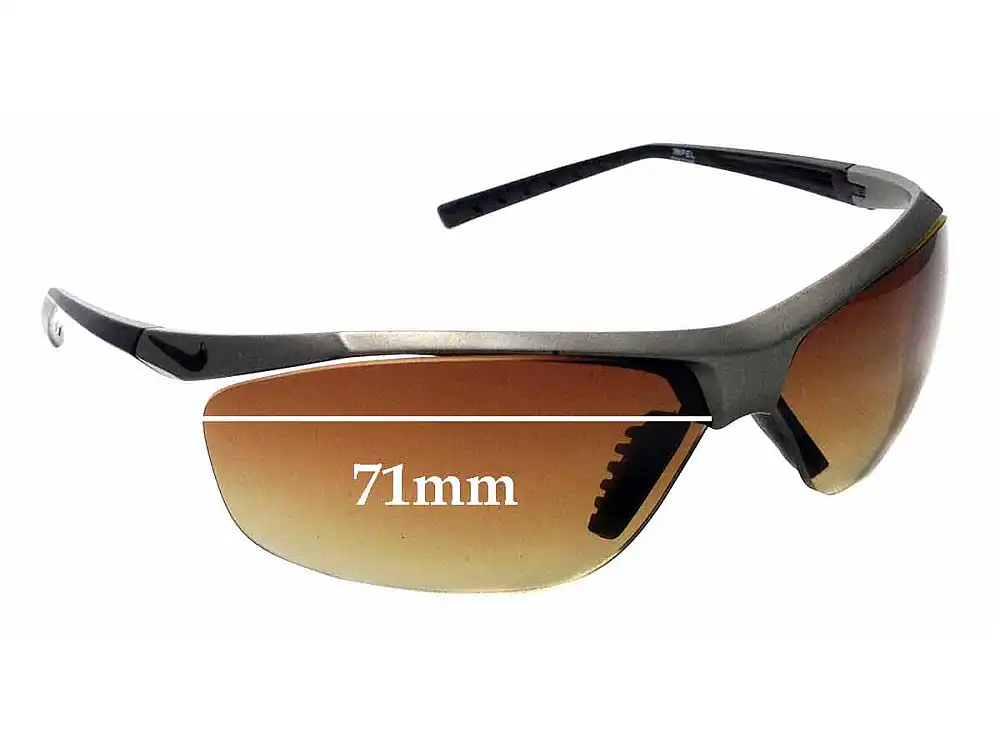 Sunglass Fix Lentilles de Remplacement pour Nike EV0479 Impel - 71mm Wide Sunglass Fix Lentilles de Remplacement pour Nike EV0479 Impel - 71mm Wide